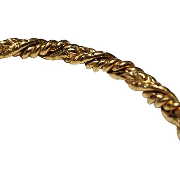 Vintage Elegant Gold Tone Twisted Rope Bangle Bracelet Fashion Jewelry Women - Picture 2 of 3